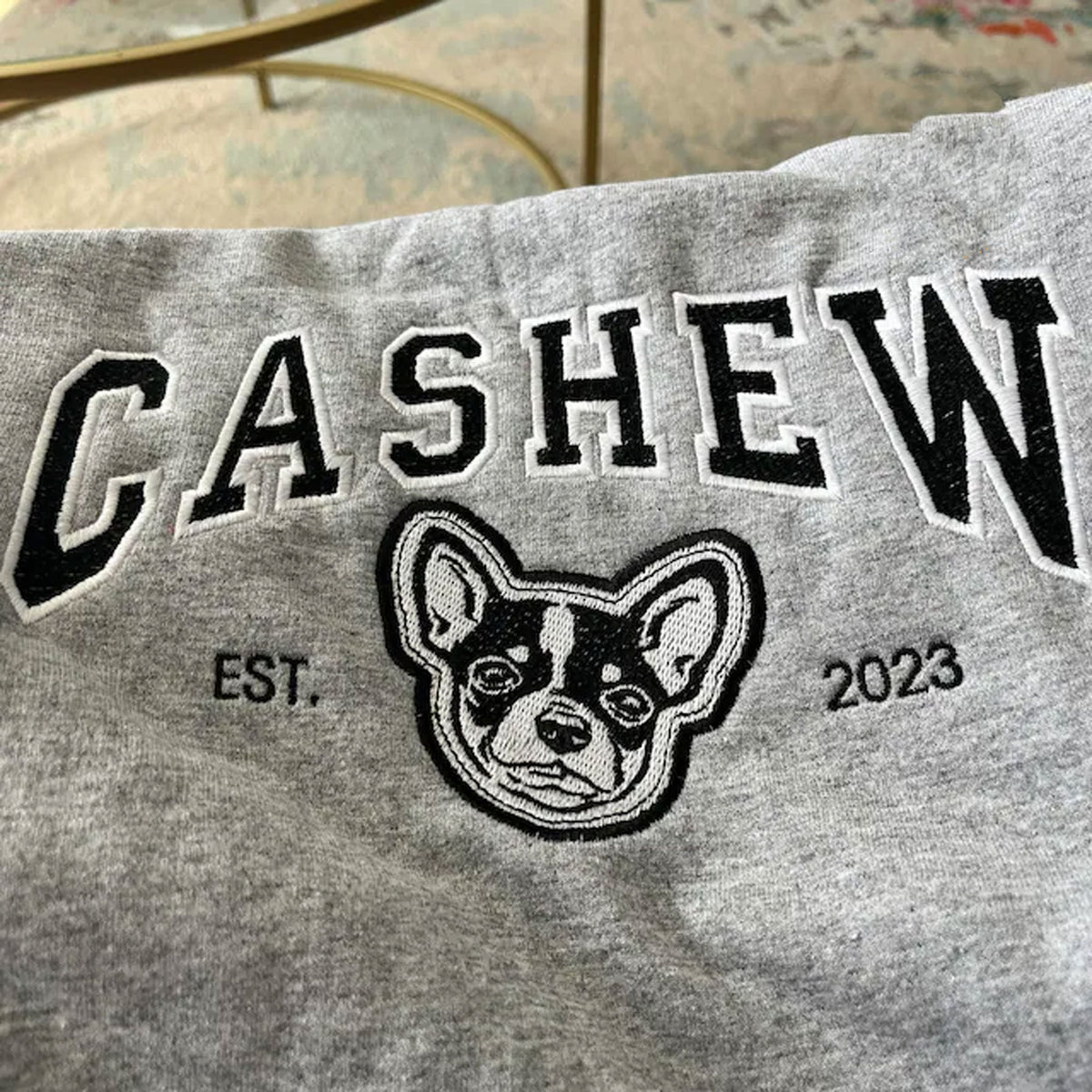 Sweat-shirt personnalisé avec photo de votre chien, sweat-shirt personnalisé avec nom de chien brodé, cadeau pour les amoureux des chiens