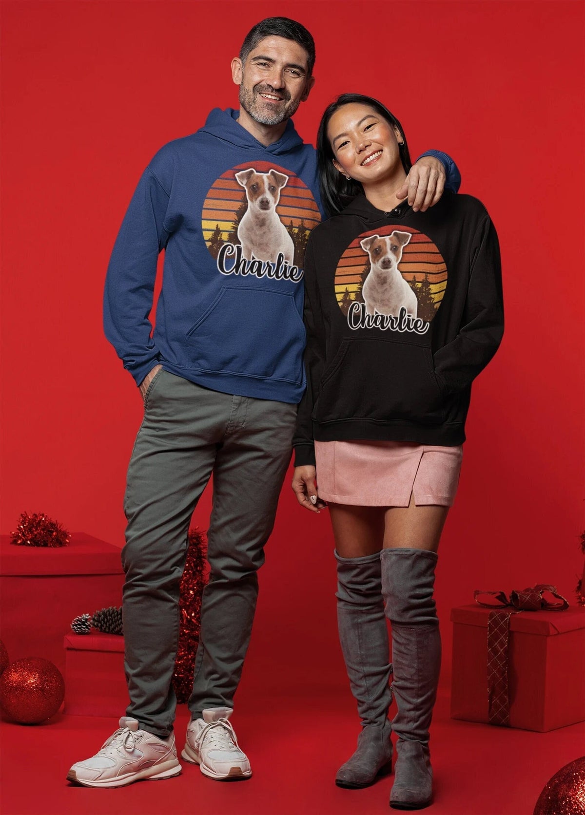 Sweat-shirt personnalisé pour chien, sweat-shirt pour propriétaire d'animal, sweat à capuche personnalisé pour animal de compagnie, sweat-shirt personnalisé avec portrait d'animal