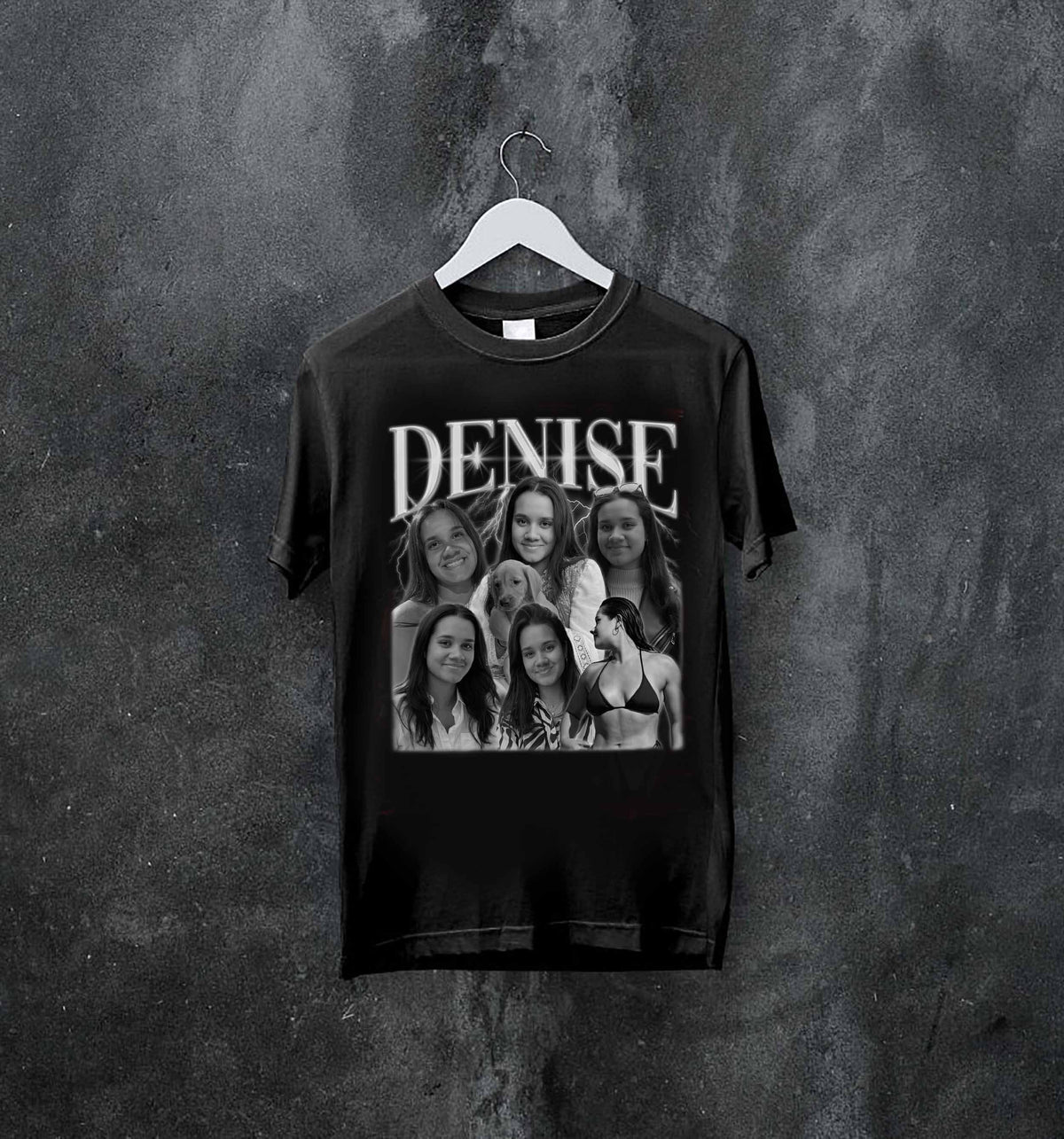 Personalisiertes Sweatshirt mit personalisiertem Namen und Foto, Y2k Bootleg Rap T-Shirt, Hoodie, lustiges Freund-Shirt, Freundin-Shirt