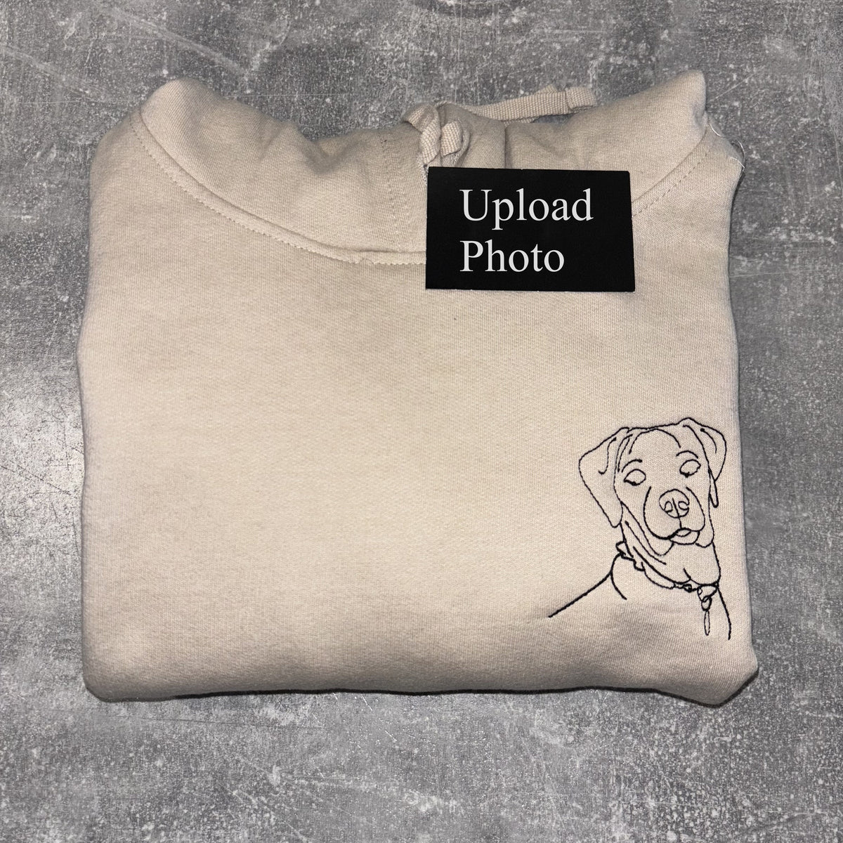 Op maat geborduurde sweatshirt of hoodie met portretcontouren, bijpassende jubileumhoodie met fotocontouren voor vriend, vriendin en hem, op maat gemaakte Romeinse cijfers