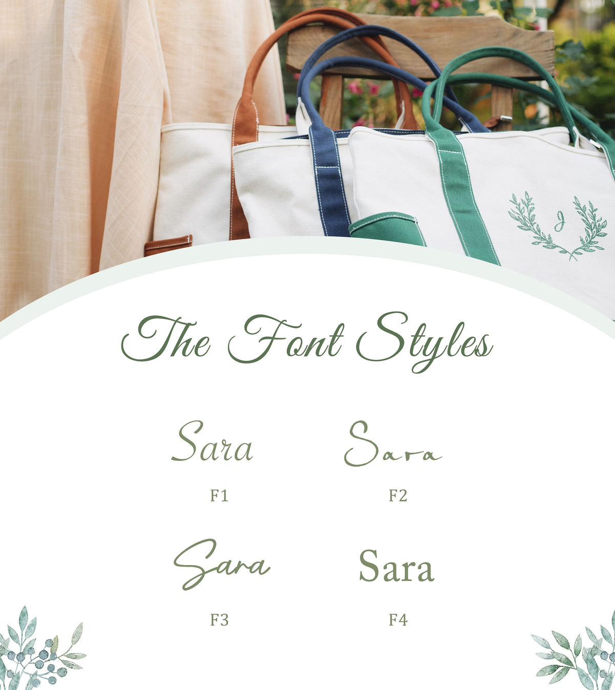 Tote bag voor bruidsmeisjes, cadeau voor bruidsmeisjes, gepersonaliseerde tote bag voor varen, geborduurde canvas tote bag, tote bag voor bruidsdouches, cadeau voor moeder, cadeau voor moeder