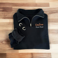 Geborduurde kwartrits, gepersonaliseerde teksttrui, gepersonaliseerde trui, gepersonaliseerde trui, cadeaus voor haar, zakelijke trui