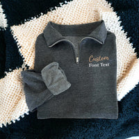 Geborduurde kwartrits, gepersonaliseerde teksttrui, gepersonaliseerde trui, gepersonaliseerde trui, cadeaus voor haar, zakelijke trui