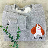 Sweat-shirt personnalisé avec photo de votre chien, sweat-shirt personnalisé avec nom de chien brodé, cadeau pour les amoureux des chiens