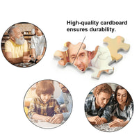 Gepersonaliseerde fotopuzzel met lijst, puzzelcadeau voor mannen