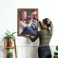 Gepersonaliseerde fotopuzzel met lijst, puzzelcadeau voor mannen