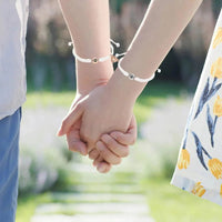 Gepersonaliseerde fotoprojectiearmband, eenvoudige geweven magnetische hartarmband, cadeau voor koppels