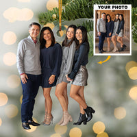 Personaliseer je foto-ornament - gepersonaliseerd foto-ornament - kerstcadeaus voor familie