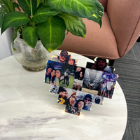 Individuele fotocollagelamp in hartvorm