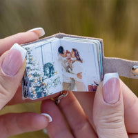 Mini fotoalbum sleutelhanger