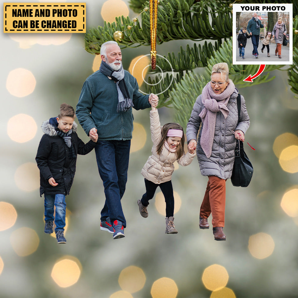 Personaliseer je foto-ornament - gepersonaliseerd foto-ornament - kerstcadeaus voor familie