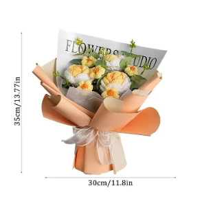 Gehaakt boeket cadeau voor moeder/oma/vrouw