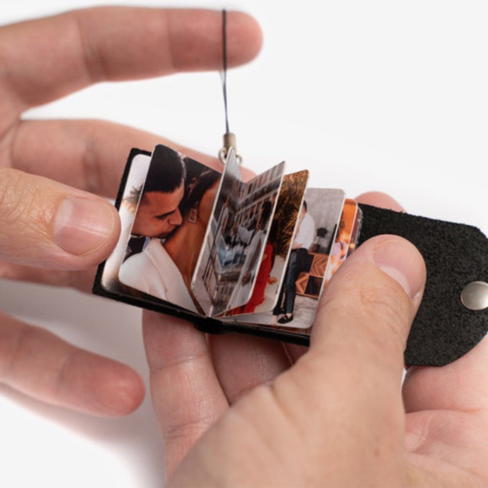 Mini fotoalbum sleutelhanger