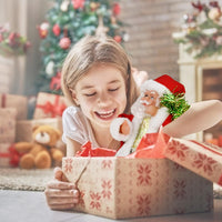 Père Noël twerk, secouant les hanches marchant en cercle Père Noël chantant dansant Jouets de Père Noël de Noël Poupées électriques de Noël pour enfants