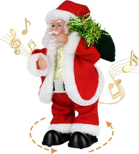 Père Noël twerk, secouant les hanches marchant en cercle Père Noël chantant dansant Jouets de Père Noël de Noël Poupées électriques de Noël pour enfants