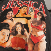 Individuelle Foto-Retro-Sweatshirts 90er-Jahre-Retro-Sweatshirt an