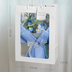 Gehaakt boeket cadeau voor moeder/oma/vrouw
