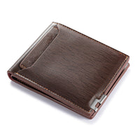 Portefeuille photo personnalisé en cuir pour homme, cadeau pour la fête des pères, avec emplacement pour carte, nom et lettres gravés, cadeau pour lui