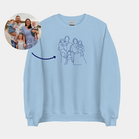 Op maat geborduurd sweatshirt, huisdierportret, geborduurd sweatshirt, hoodie