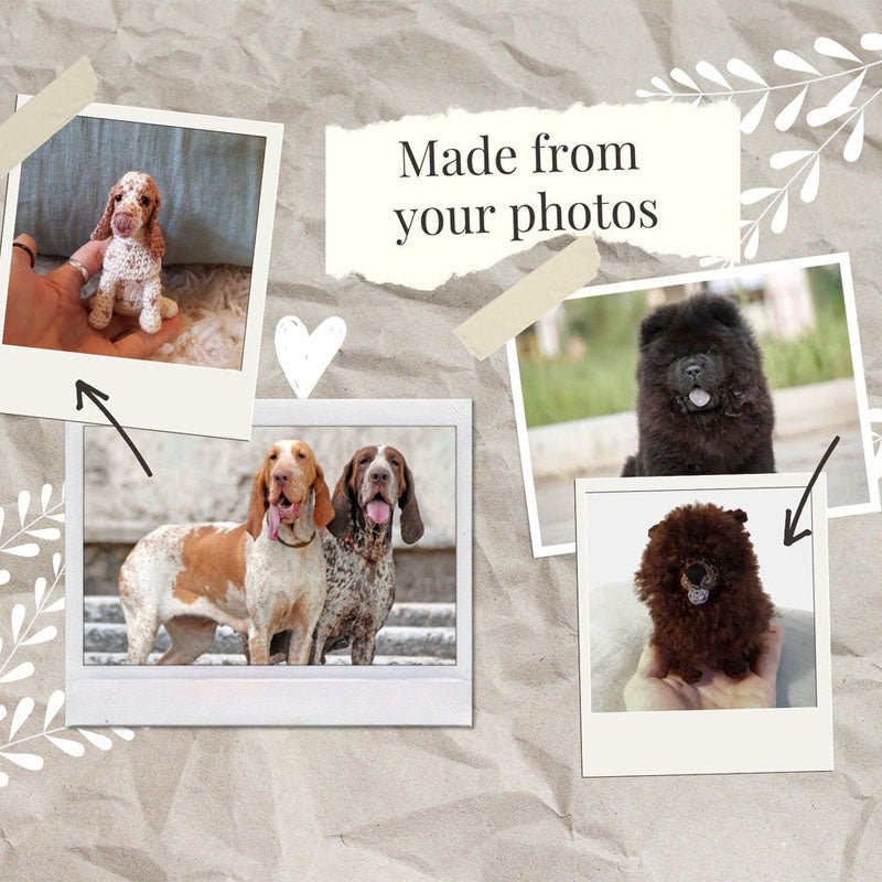 Handgemaakte gepersonaliseerde knuffels voor huisdieren