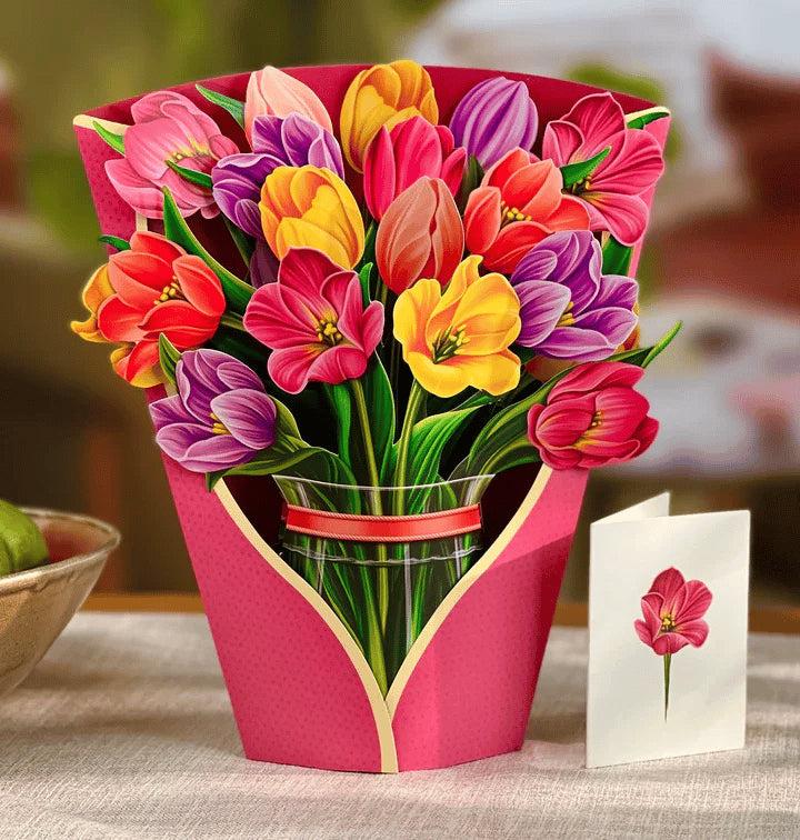 🎁Moederdagcadeau💐Pop-upboeket wenskaart💐Cadeau voor mama