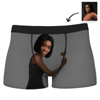 Aangepaste Face on Body Boxershorts voor Heren – Donkere Huid