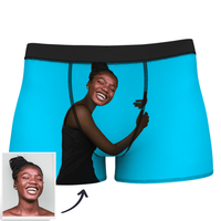 Aangepaste Face on Body Boxershorts voor Heren – Donkere Huid
