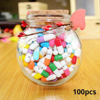 100 stuks DIY bericht in een fles, capsulebrief, cadeau voor vriendin