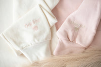Gepersonaliseerde hoodie met kraag en mouwen, geborduurde hoodie voor mama, oma met kindernamen, kindernamen, gepersonaliseerd geborduurd