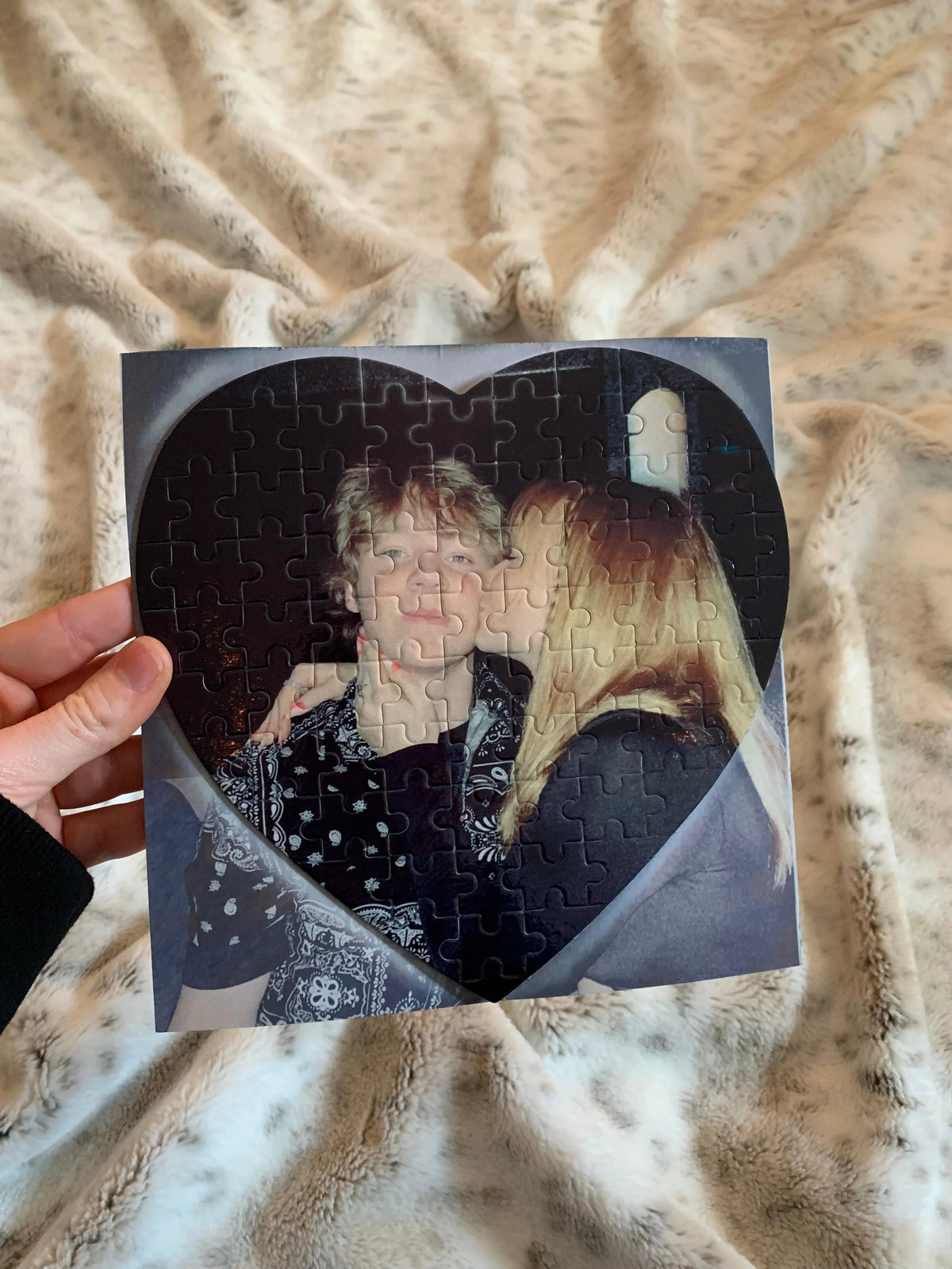 Puzzle en forme de cœur personnalisé – Deux tailles