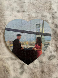 Puzzle en forme de cœur personnalisé – Deux tailles