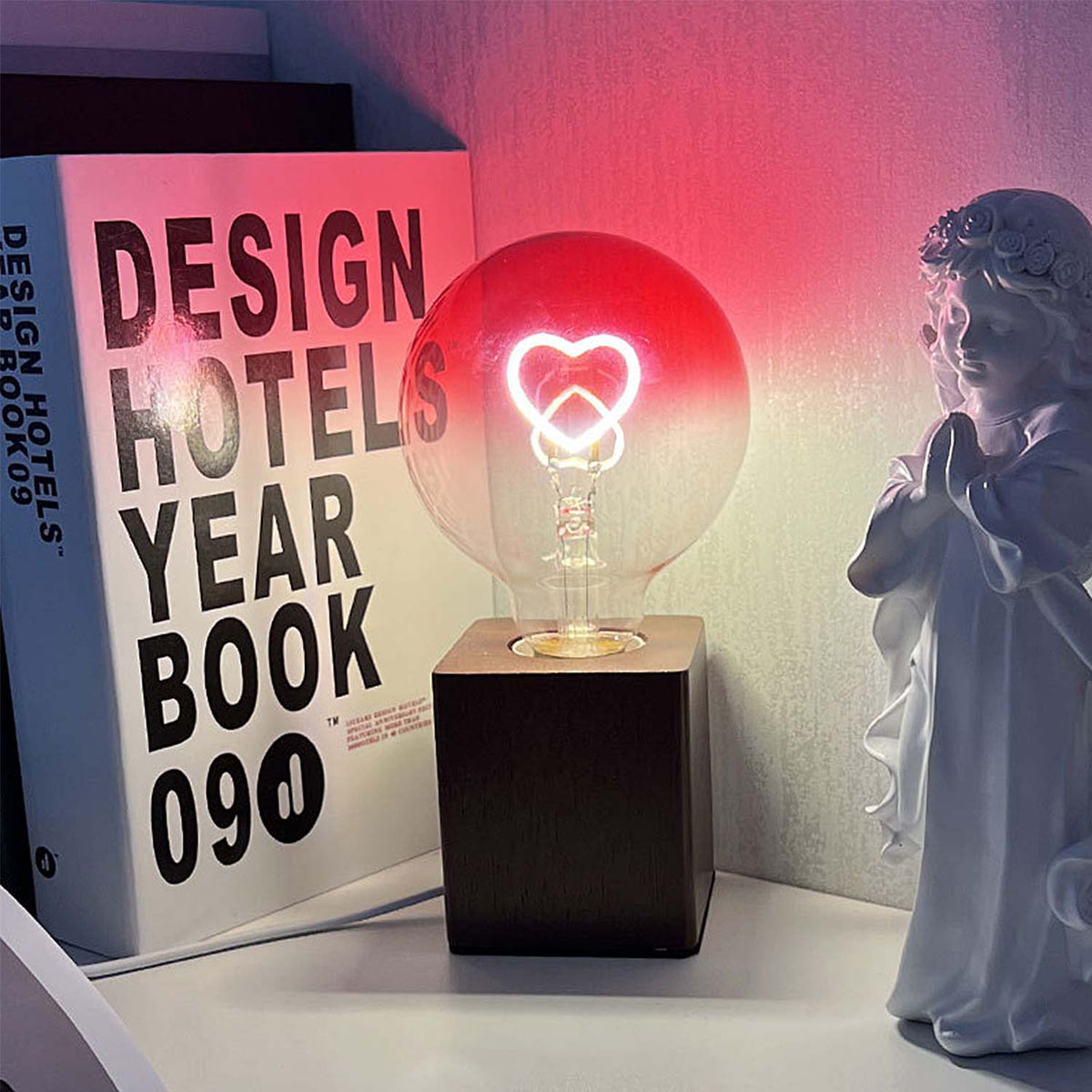 Dimbare bedlamp met individuele tekst Light and Shadow Love
