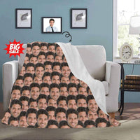 Couverture polaire personnalisée avec photo – Imprimez votre photo – Couverture souvenir en peluche personnalisée, amusante et confortable