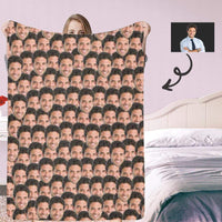 Couverture polaire personnalisée avec photo – Imprimez votre photo – Couverture souvenir en peluche personnalisée, amusante et confortable
