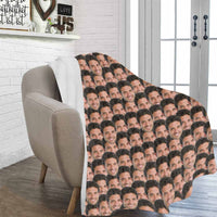 Couverture polaire personnalisée avec photo – Imprimez votre photo – Couverture souvenir en peluche personnalisée, amusante et confortable
