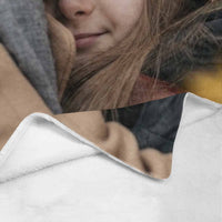 Couverture en micro polaire ultra douce avec photo personnalisée de la mère et de la fille