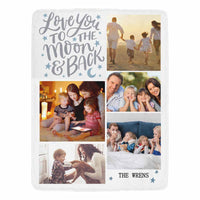 Couverture photo en micro polaire chaude et ultra douce avec photo et texte personnalisés