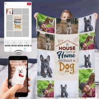 Couverture personnalisée en micropolaire ultra douce avec photo personnalisée