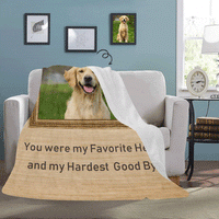 Personalisierte Decke mit Hundeporträt, individuelle Decke mit Foto und Namen, individuelles Gesicht und Namen, ultraweiche Micro-Fleece-Foto Decke von Miss