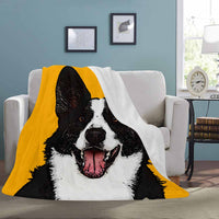 Personalisierte Foto Decke mit Hundeportrait, individuelle Decke mit Foto und Namen
