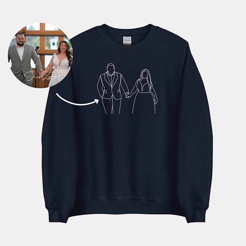Op maat geborduurd sweatshirt, huisdierportret, geborduurd sweatshirt, hoodie