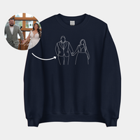 Op maat geborduurd sweatshirt, huisdierportret, geborduurd sweatshirt, hoodie