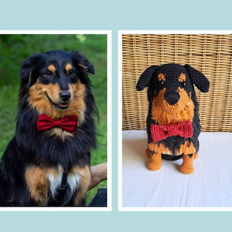 Handgemaakte gepersonaliseerde knuffels voor huisdieren