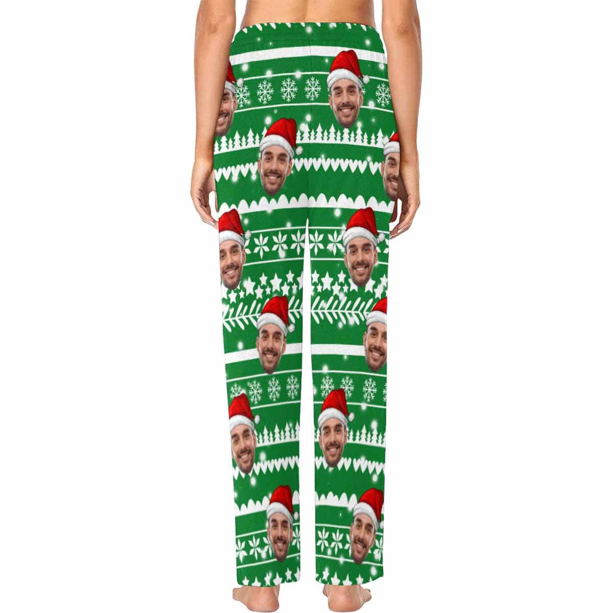 Pyjama personnalisé avec chapeau rouge et flocon de neige pour homme et femme