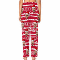 Pyjama personnalisé avec chapeau rouge et flocon de neige pour homme et femme