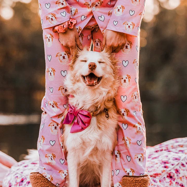 Ensembles de pyjama personnalisés avec visage d'animal sur vêtements de nuit pour femmes