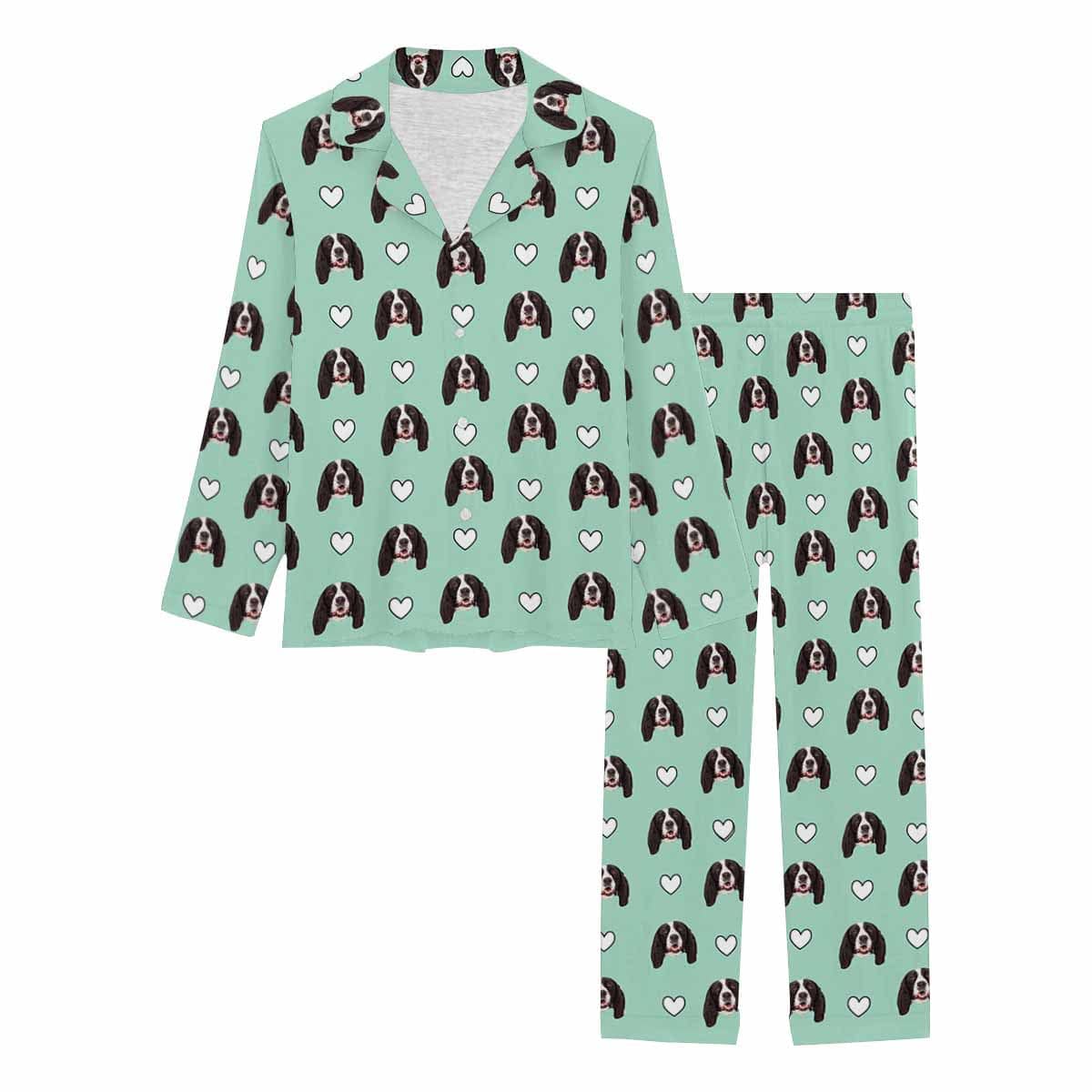 Ensembles de pyjama personnalisés avec visage d'animal sur vêtements de nuit pour femmes