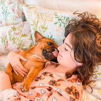 Ensembles de pyjama personnalisés avec visage d'animal sur vêtements de nuit pour femmes