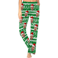 Pyjama personnalisé avec chapeau rouge et flocon de neige pour homme et femme