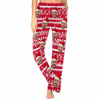 Pyjama personnalisé avec chapeau rouge et flocon de neige pour homme et femme